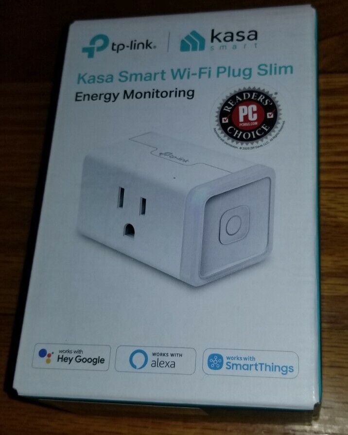 TP-Link Kasa Smart Wi-Fi Plug Slim with Energy Monitoring (KP115), New Sealed