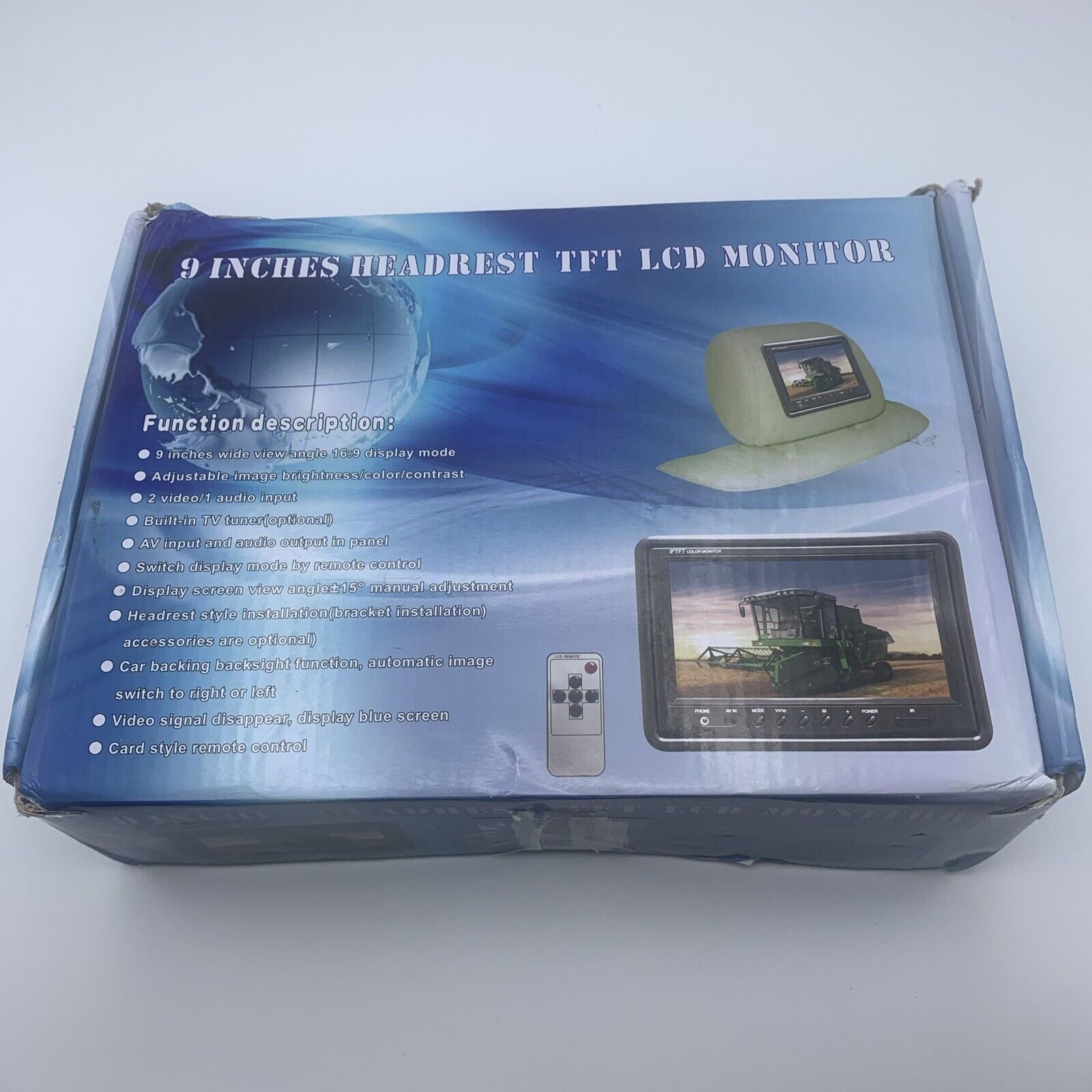 9 Inch Headrest TFT LCD Monitor Original Package