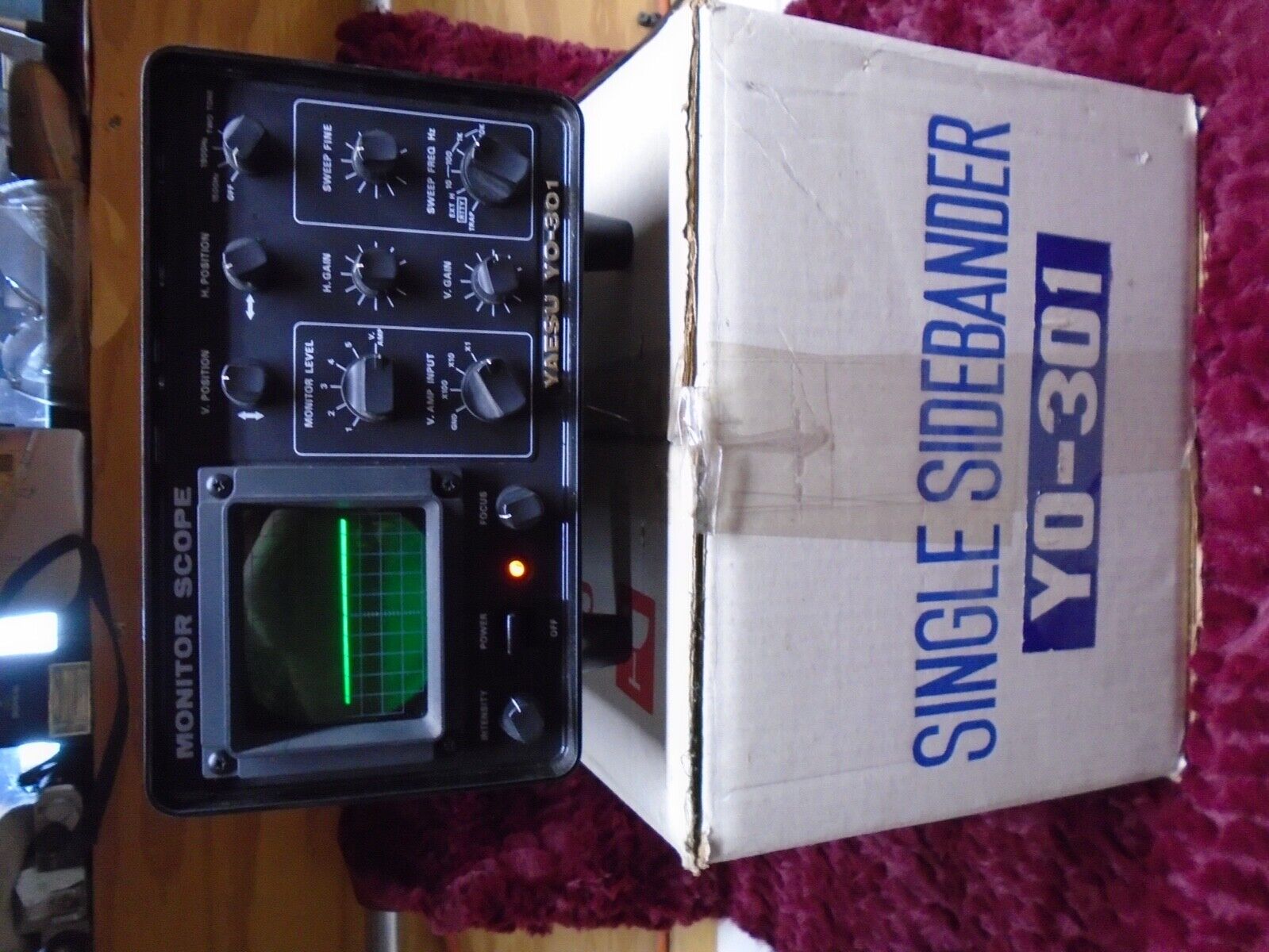 Used Yaesu YO-301 Monitor Scope Oscilloscope Nice Shape with original box