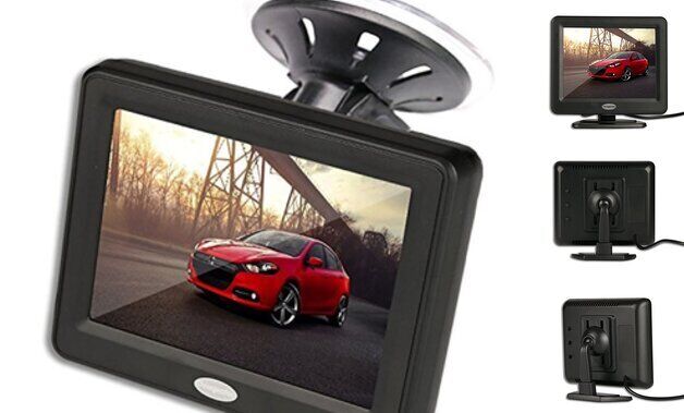 3.5\'\' Inch TFT LCD Car Color Rear View Monitor Screen for 3.5 inch Black