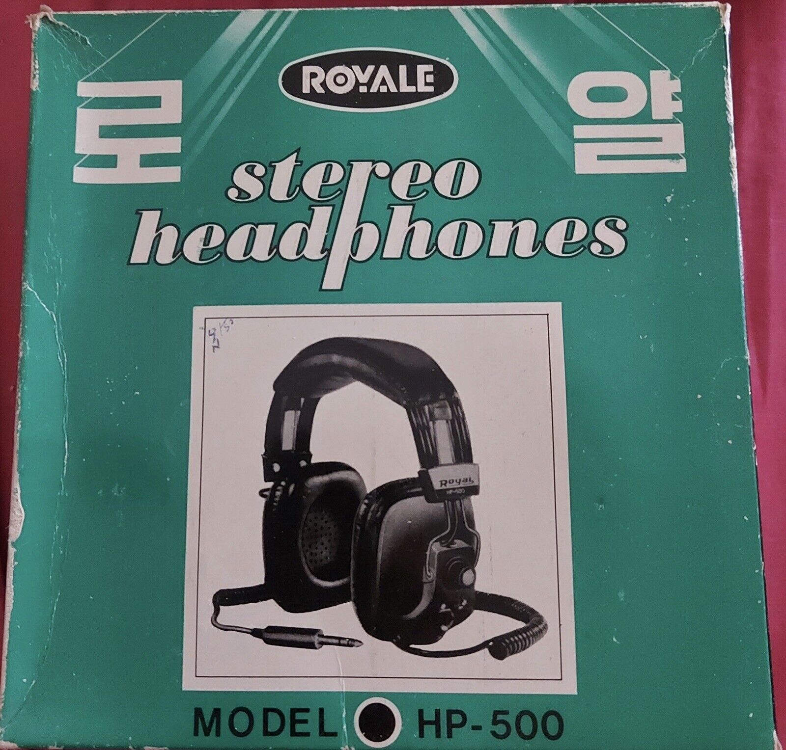 stereo headphones   hp 500 vintage NEW in box