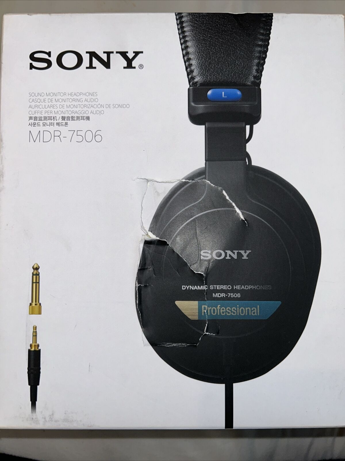 Sony Professional Mdr7506 Sound Monitor Headphones