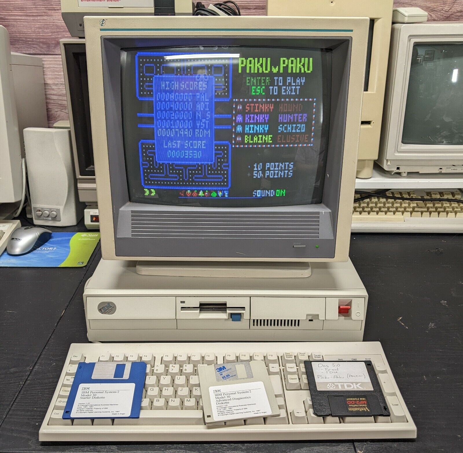 A Beautiful IBM PS/2 Model 30, Intel 8086, 640K, 720K Floppy, 8 Bit ISA, ESDI
