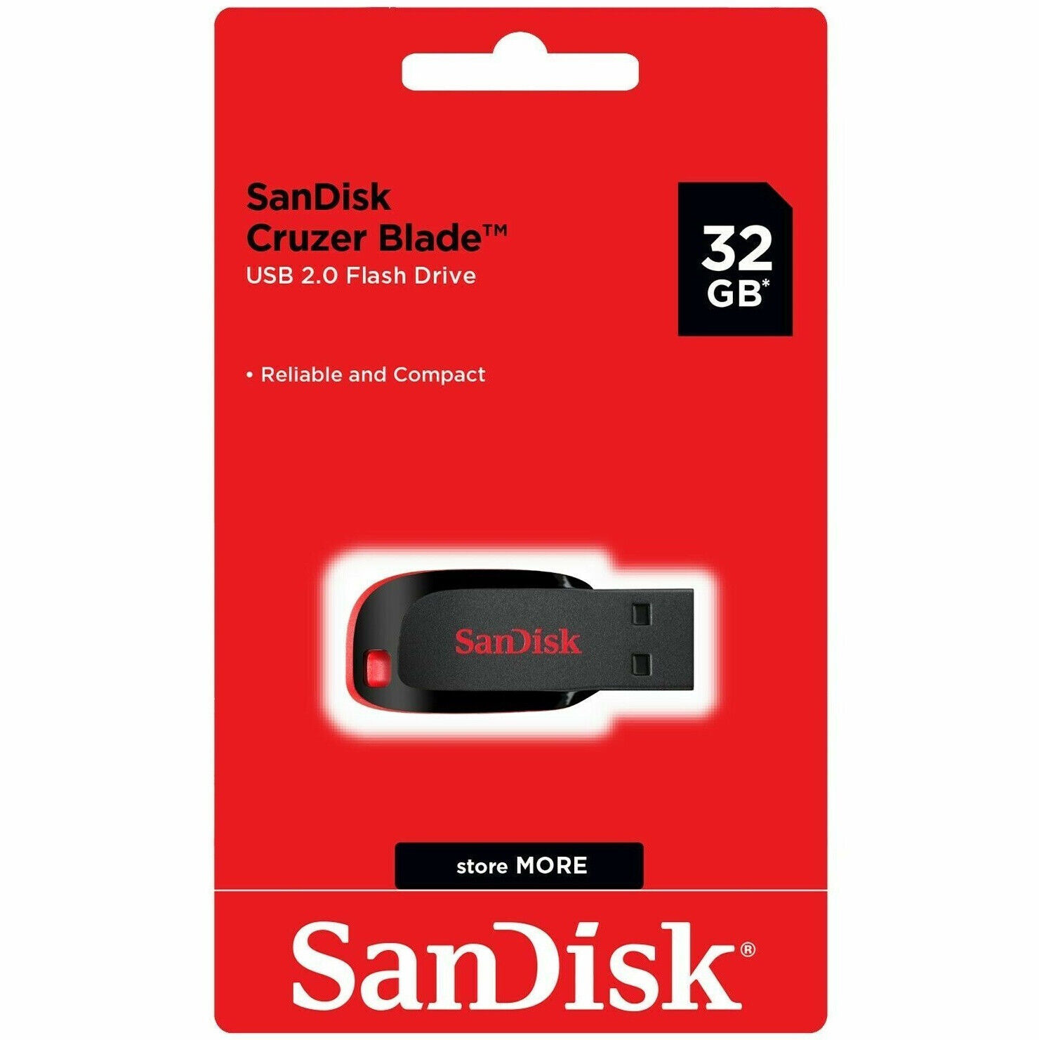 SanDisk Cruzer Blade 32GB USB 2.0 Flash Drive Thumb Memory Stick Pen SCDZ50 32G