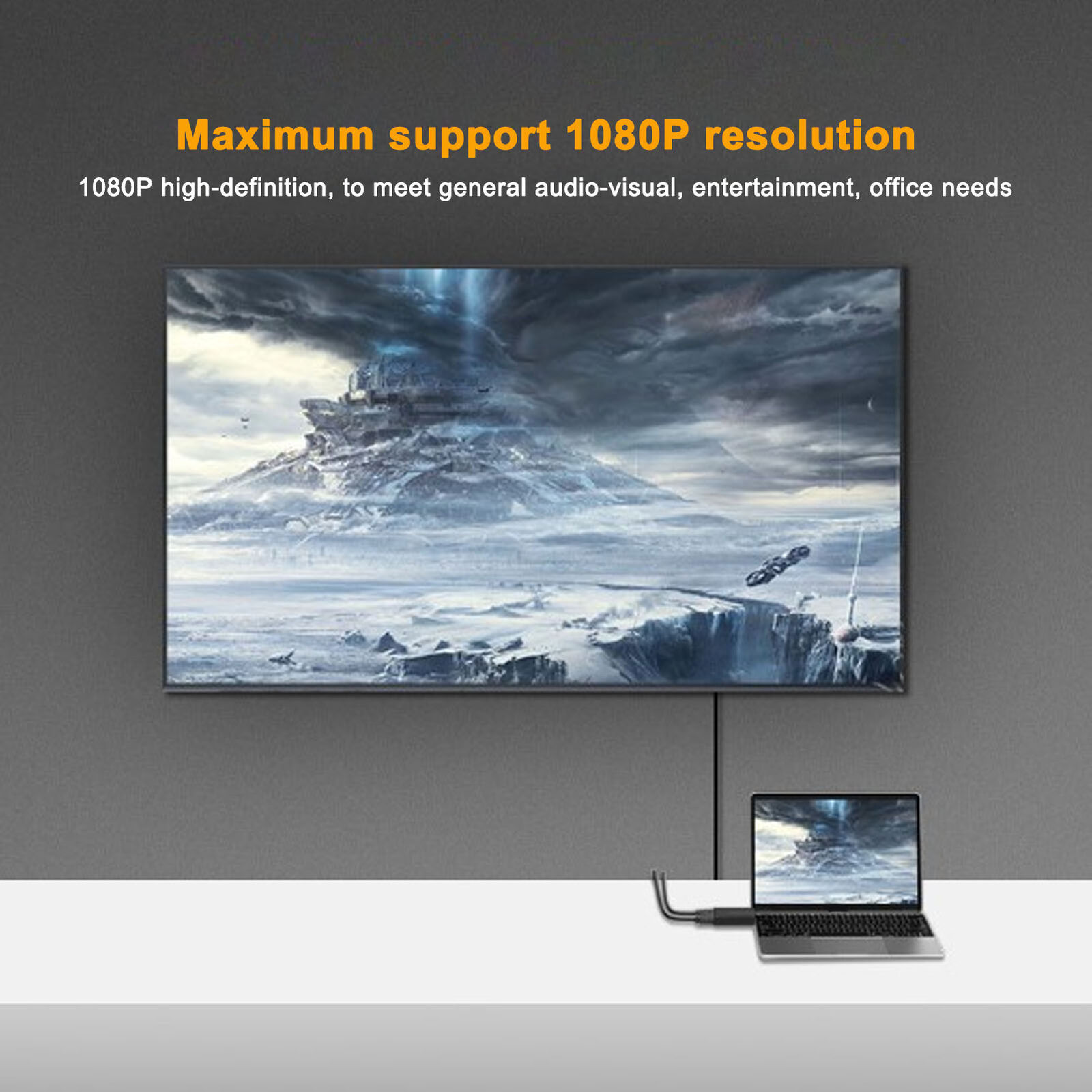 HD Multimedia Interface Dual Monitor Adapter 1080P HD Output HD Multimedia