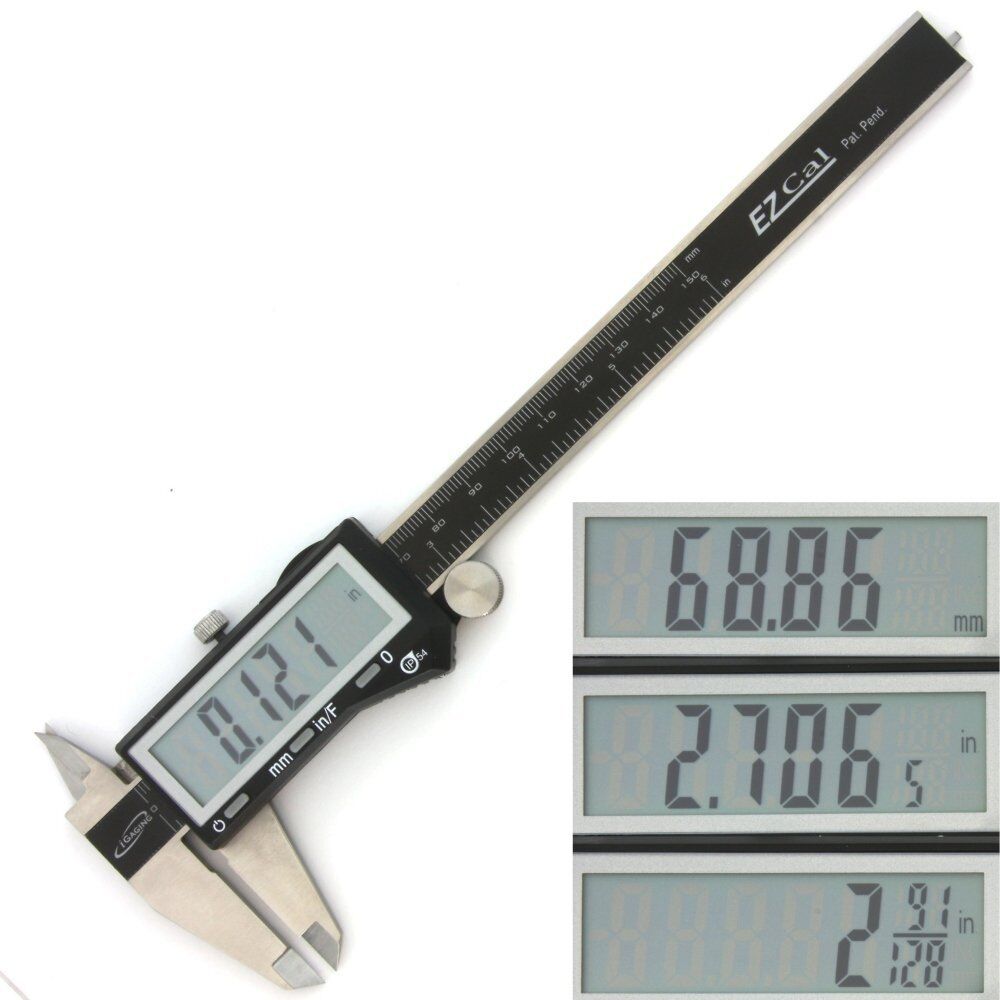 iGaging Digital Electronic Caliper X-Large LCD Precision Fractional 1/128\