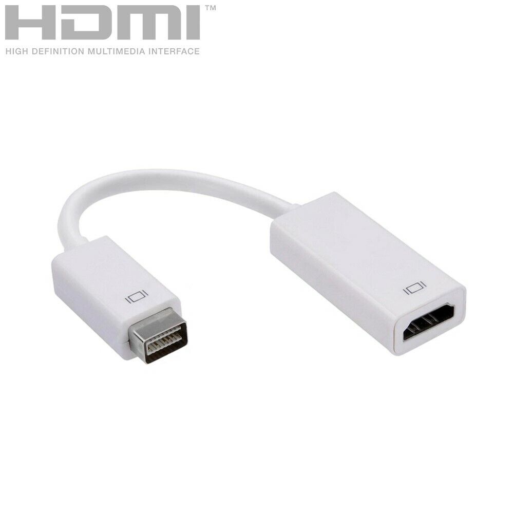 Mini DVI Male to HDMI Female Video Cable Adapter Converter HDTV Monitor PC Mac