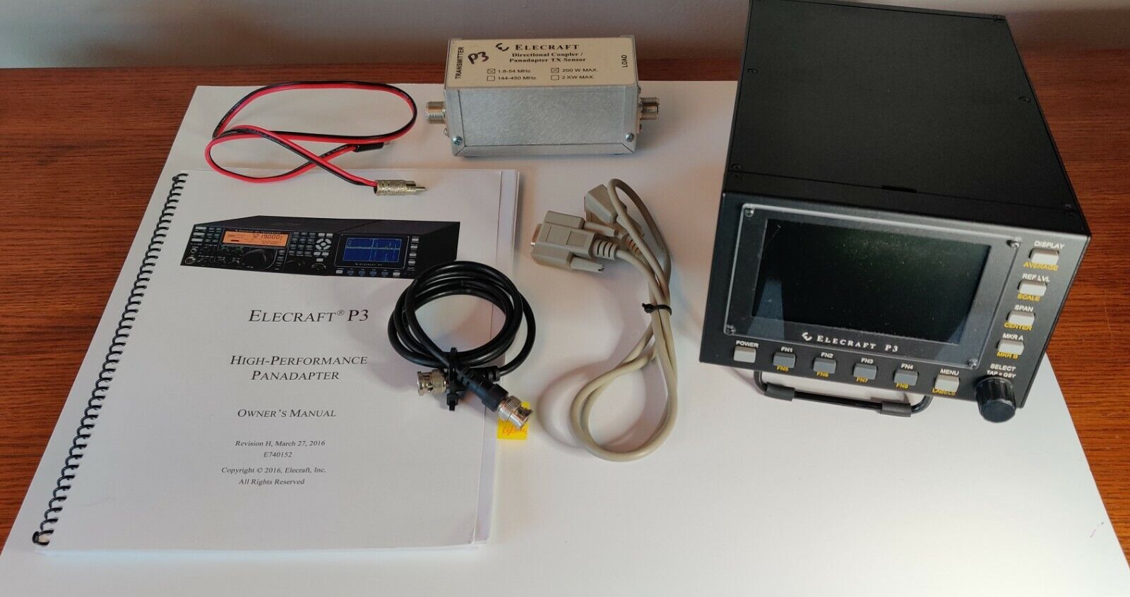 Elecraft P3 Panadapter  with SVGA and TX Monitor Options