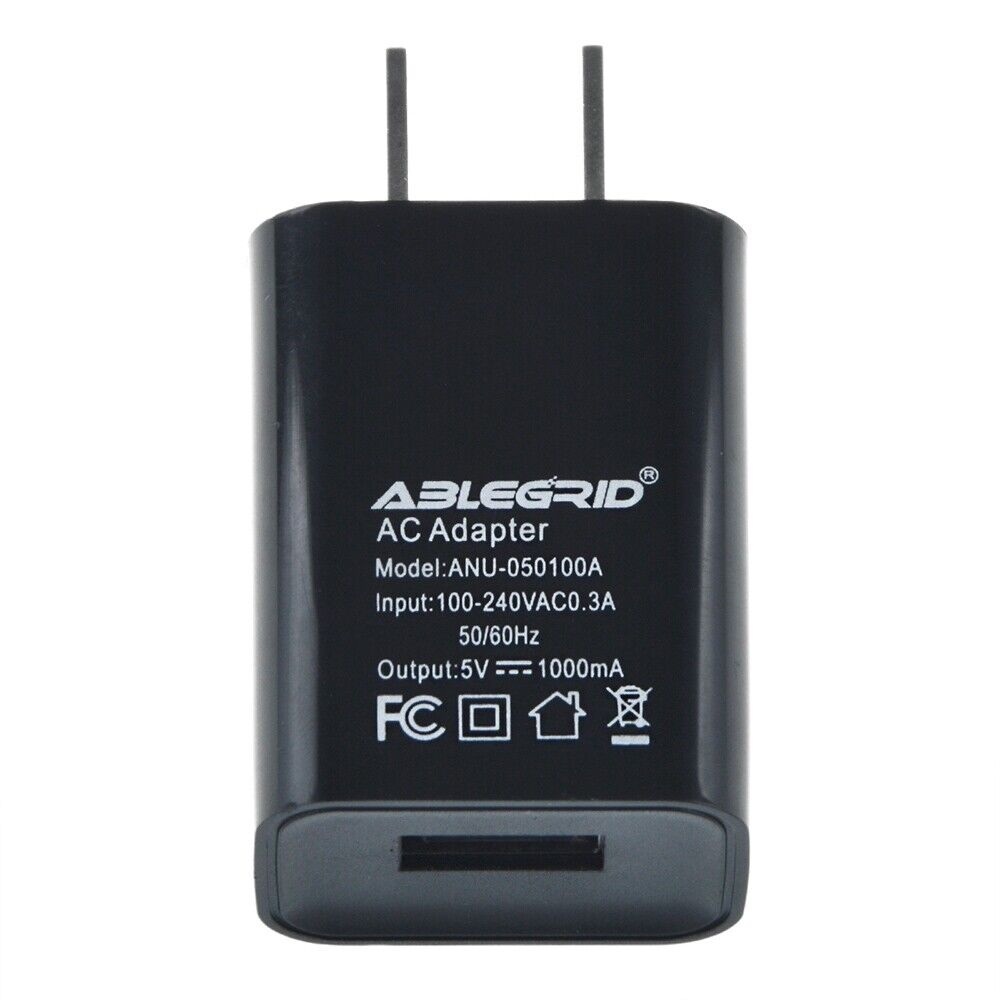 US Plug 5V 1A USB Port Wall Charger 5 Volt 1 Amp AC-DC Power Adapter Converter