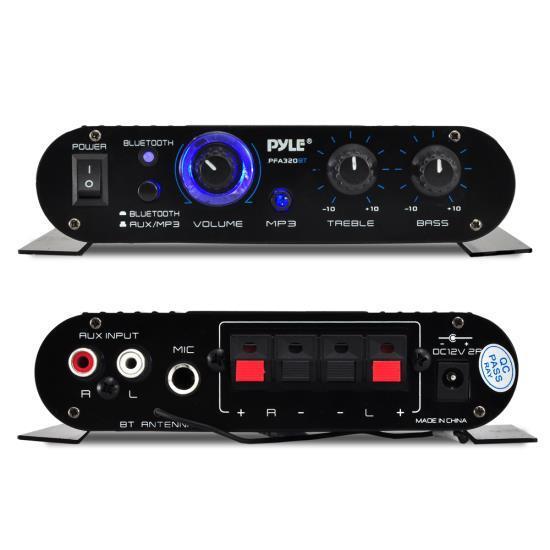 Pyle PFA330BT - 90 Watt Bluetooth Wireless Streaming Stereo Mini Power Amplifier