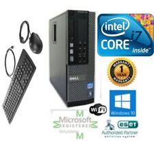 Dell Desktop Computer Intel Core i7 Windows 10 pro 64 1 TB SSD 3.40ghz 16gb Wifi picture