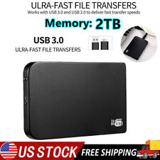 Portable 2TB HDD External Hard Drive Enclosure USB 3.0 SSD Memory Storage Disk picture