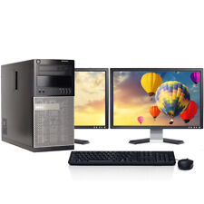 Dell Business Desktop Computer i5 Windows 10 Pro 24 LCD 16GB 2TB HD or SSD Wi-Fi picture