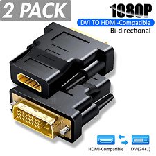 2-Pack DVI-D Male to HDMI Female Adapter for HDTV PC Monitor Projector Blu-ray picture