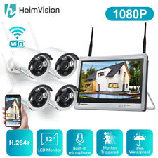 HeimVision Wireless CCTV Security Camera System 8CH NVR 12'' LCD Monitor Outdoor picture