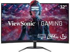 ViewSonic VX3268-2KPC-MHD 32 Inch 1440p QHD Curved 144Hz 1ms Gaming Monitor with picture