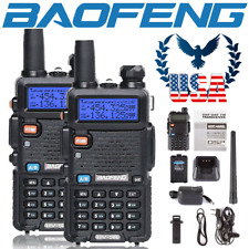 US 2x Baofeng UV-5R Dual-Band V/UHF FM Transceiver Ham Two-way Radio Scanner picture