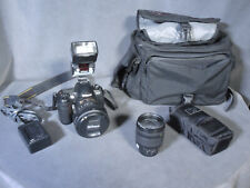 Nasa Owned Nikon D100 Digital SLR Camera, 2 Lenses, Flash & Tamrac Back Pack Bag picture