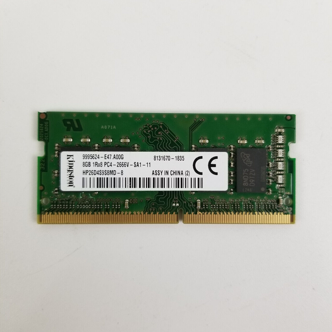 8GB PC4-21300 2666MHz SODIMM DDR4 RAM | Grade A