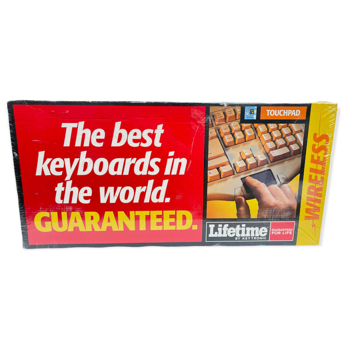 Vintage Mechanical Key Tronic Touchpad Keyboard PC Clicky Lifetime Wireless USA