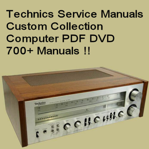 Technics Service Manual, Receiver Tuner Amp Amplifier, Repair Computer PDF DVD