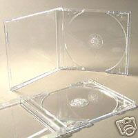 25 CD JEWEL CASES COMPLETE WITH CLEAR TRAYS + FREE DEL