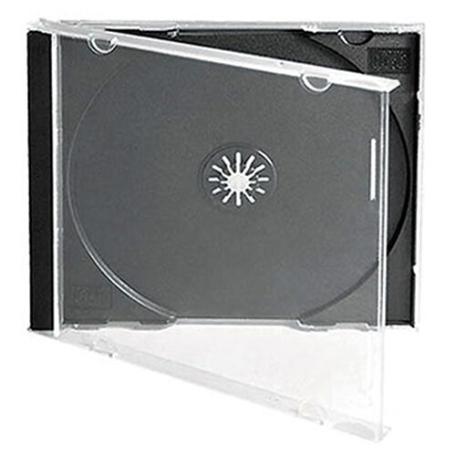 25 X Single CD Jewel Case Cases 10mm 10.4mm Black Tray HIGHEST QUALITY PLASTIC