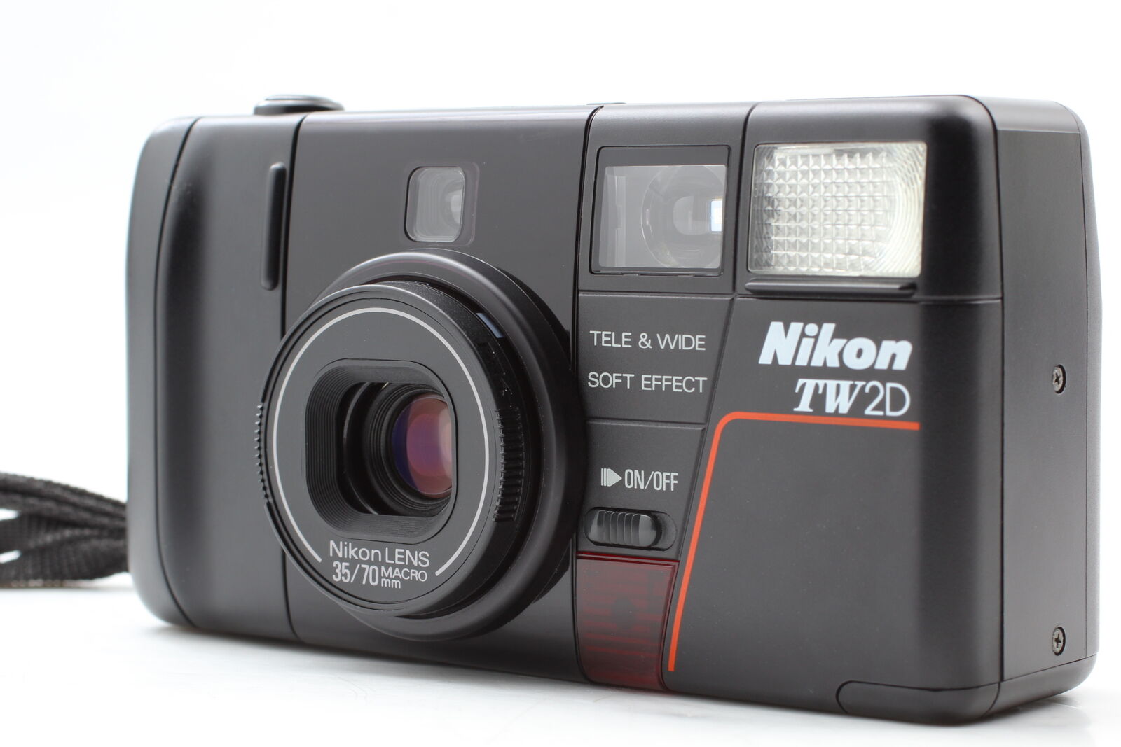 [Near MINT]  Nikon TW2D Black 35-70mm Point & Shoot 35mm Film Camera From JAPAN　