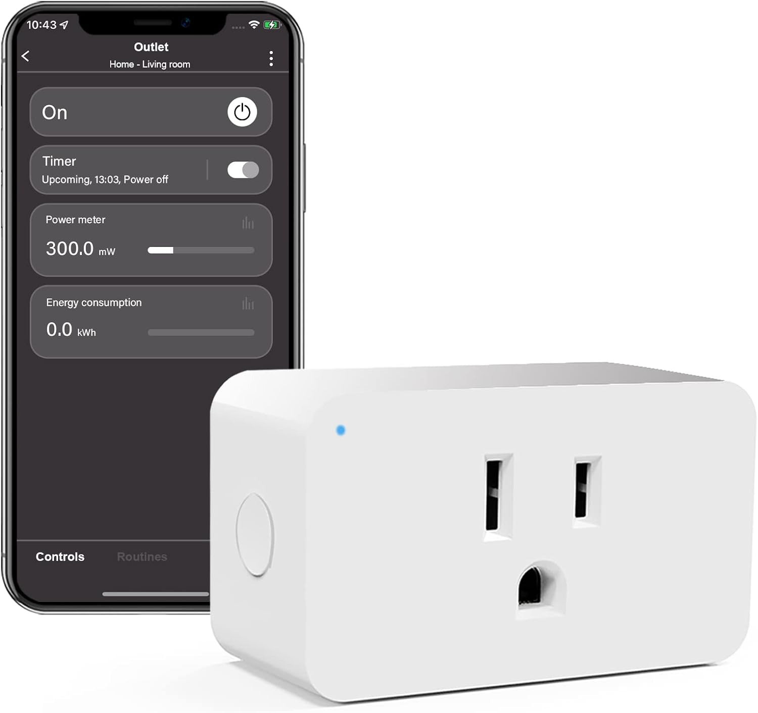 Zwave Plug with Energy Monitor 700 Series, Z-Wave Outlet with Overcurrent Protec