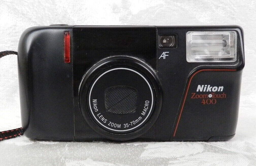 Nikon 35mm Film Camera - Zoom Touch 400 - 35-70mm AF Point & Shoot - Untested