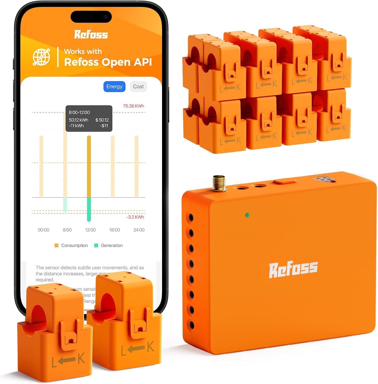 Refoss EM16 Smart Home Energy Monitor - 16 Circuit Sensors
