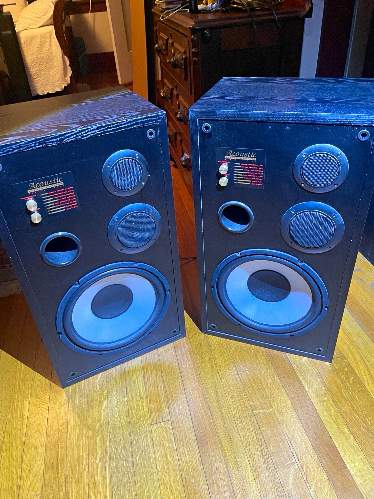 Acoustic Studio Monitor Series 3311 3-Way Speakers - Single - 2 of 2 pair
