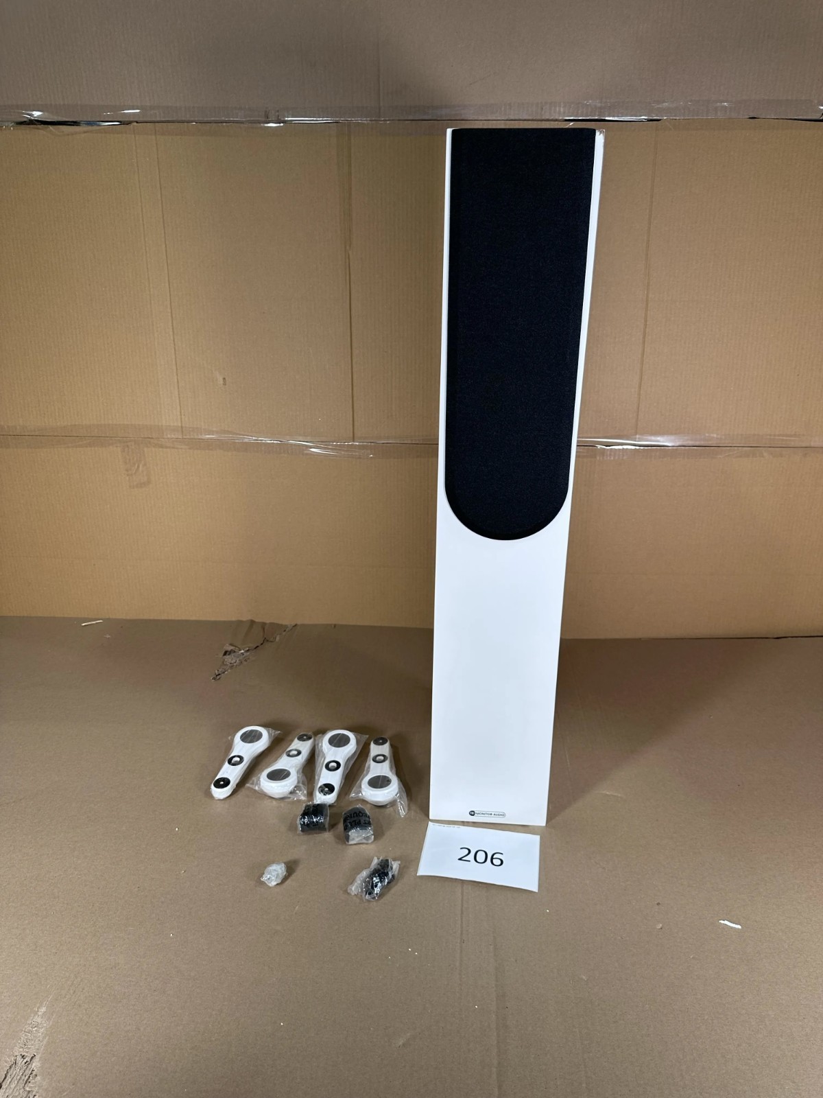 DAMAGED MONITOR AUDIO SILVER 200 7G SATIN WHITE EACH #206