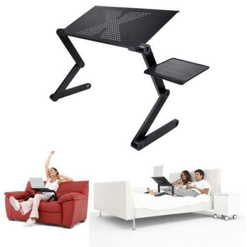 360°Adjustable Foldable Laptop Notebook PC Desk Table Vented Stand Bed Sofa Tray