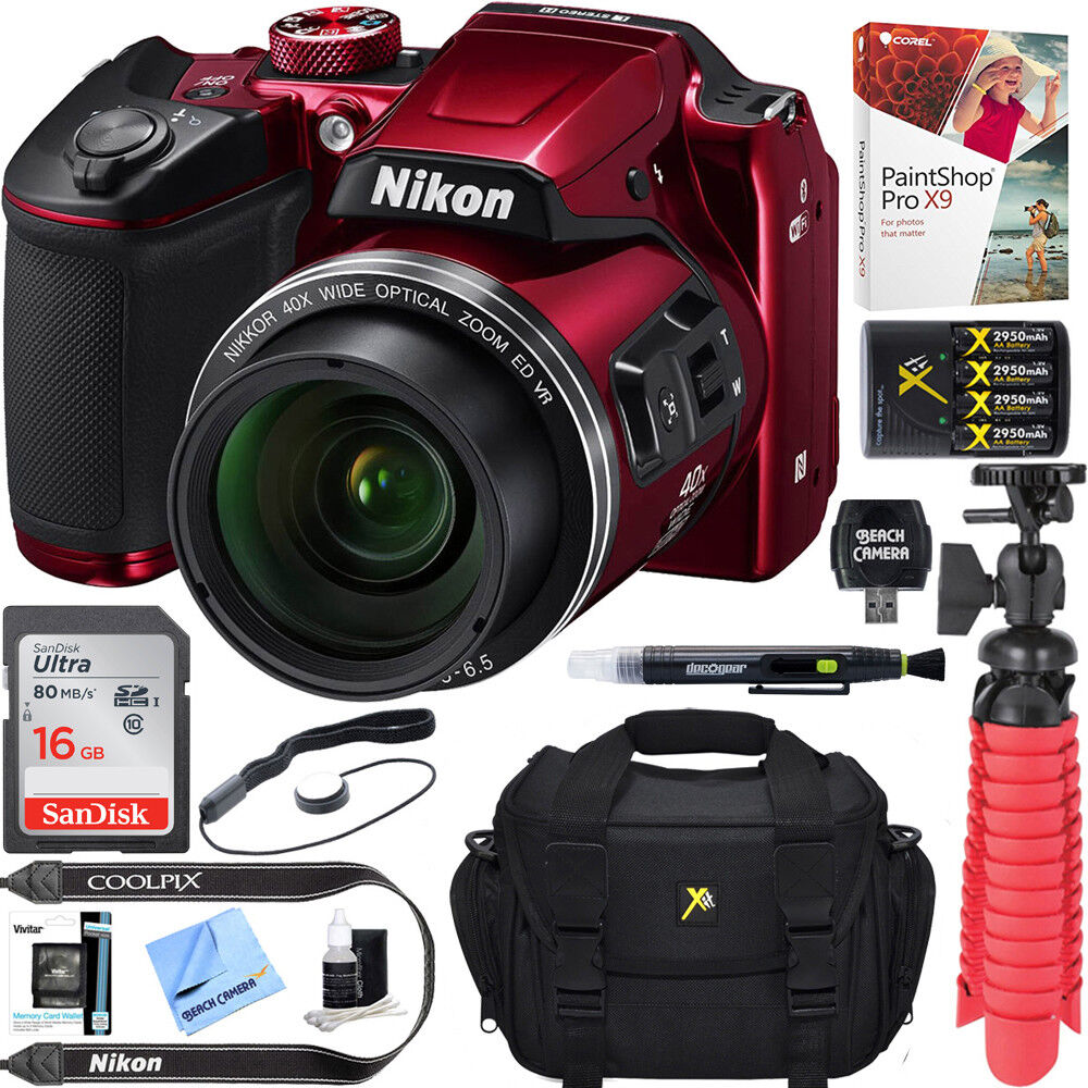 Nikon COOLPIX B500 16MP 40x Optical Zoom Digital Camera 16GB Value Bundle