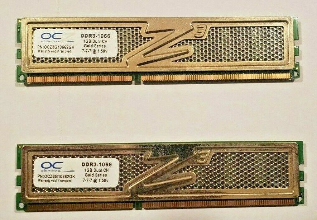 OCZ Gold 2GB (2 x 1GB) 240-Pin DDR3 SDRAM DDR3 1066 (PC3 8500) Desktop Memory