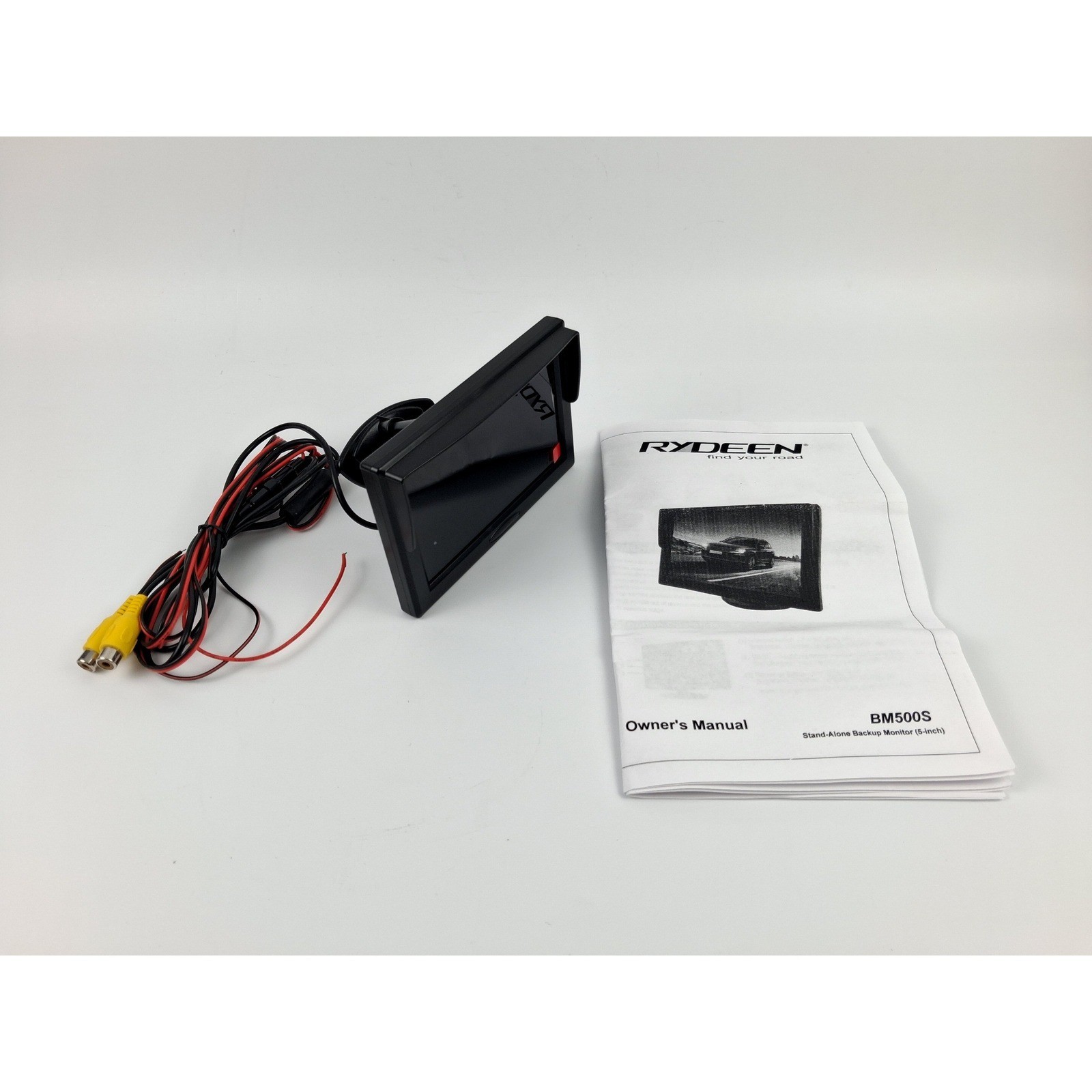 Rydeen BM500S Backup Monitor 5-inch Black Dual Video Input LCD