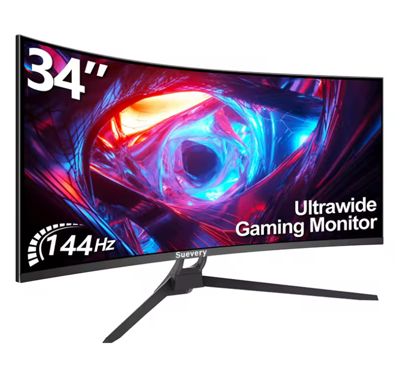 Monitor 34'' 144Hz Screen Curved 1500R Gaming Bezel-less Slim 4 Monitor 34'' 144Hz Screen Curved 1500R Gaming Bezel-less Slim 4