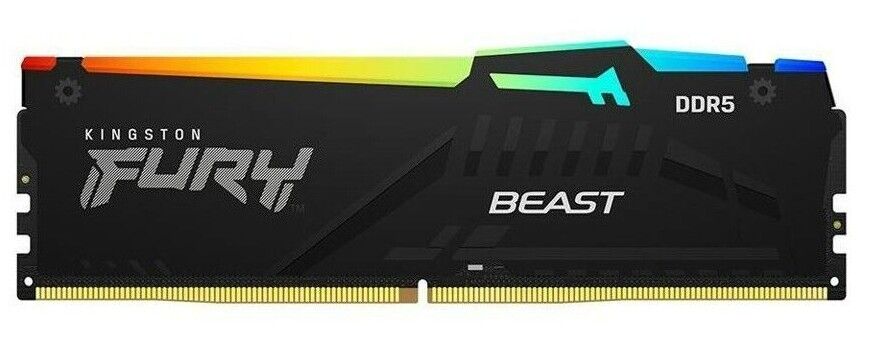 Kingston FURY Beast RGB 16GB 32GB (2x16GB) DDR5 288pin DIMM Memory Module Kit