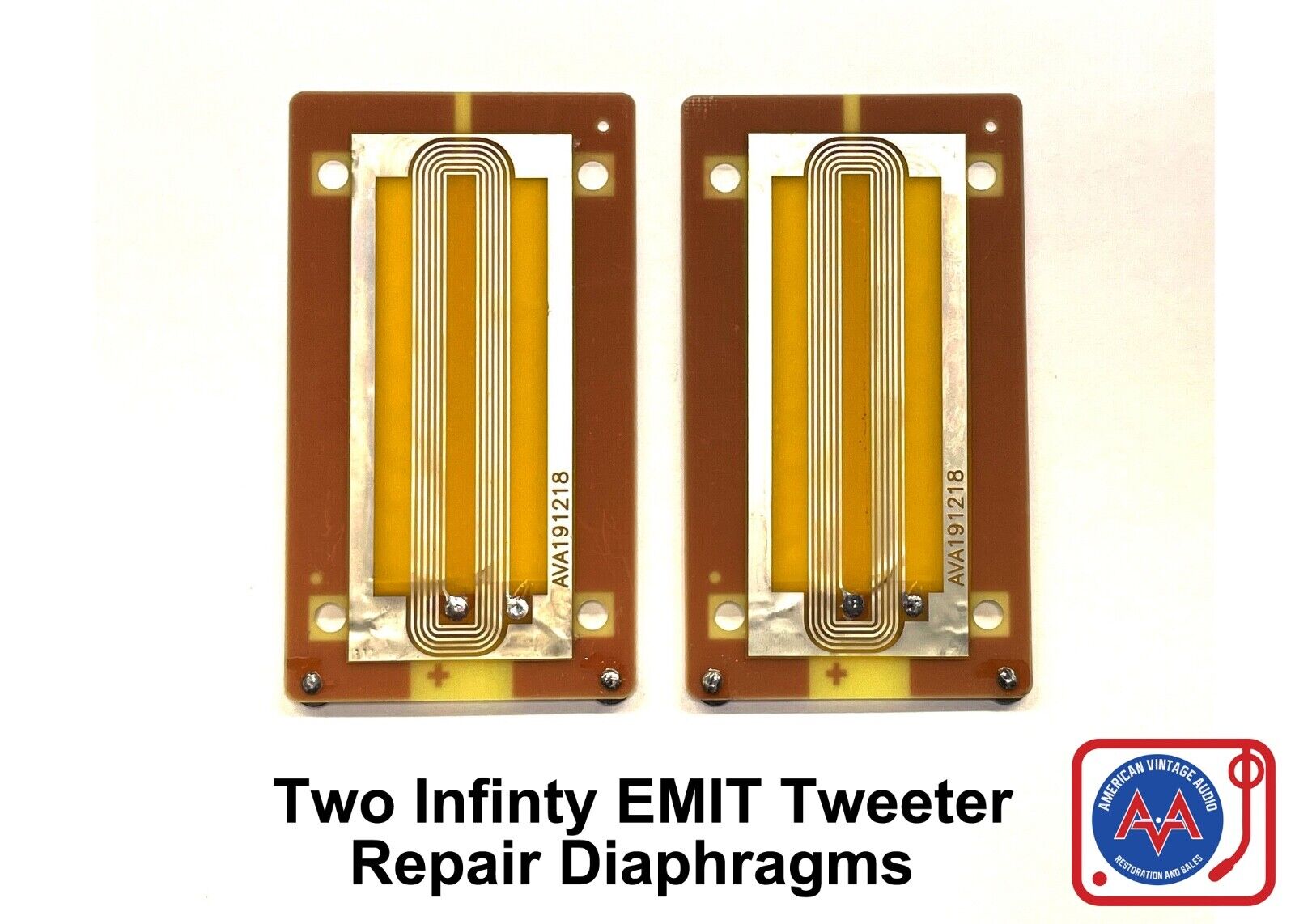 PAIR (2) Infinity EMIT Tweeter Repair Parts • TWO Pieces • NEW Revision 1.0