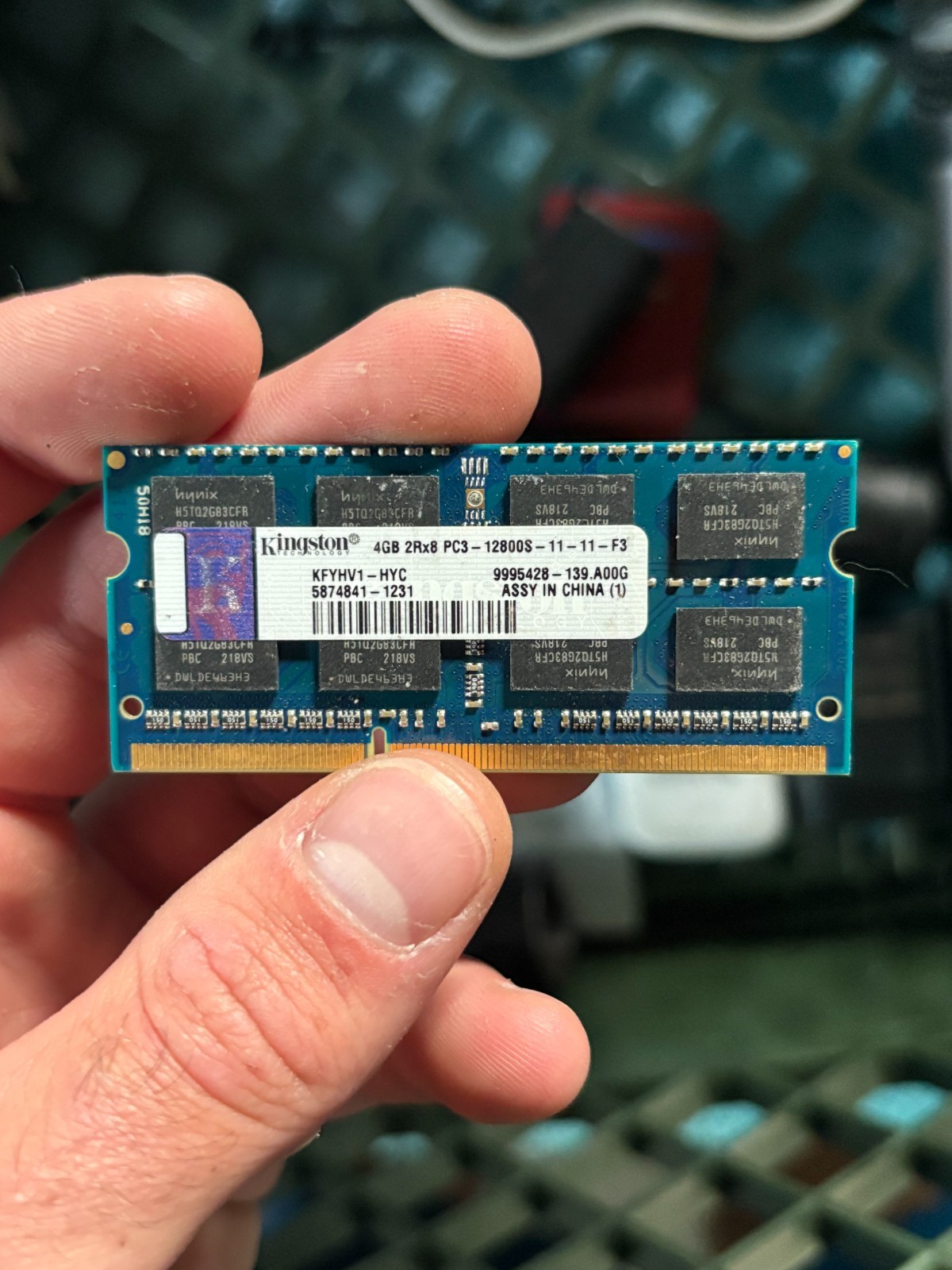Kingston 4GB DDR3 SO-DIMM laptop RAM Kingston 4GB DDR3 SO-DIMM laptop RAM