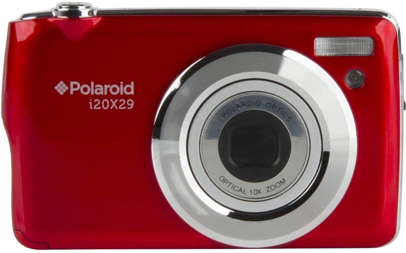 Polaroid i20X29 20MP HD 1080P Video 10X Optical Zoom 2.8 LCD Red Digital Camera