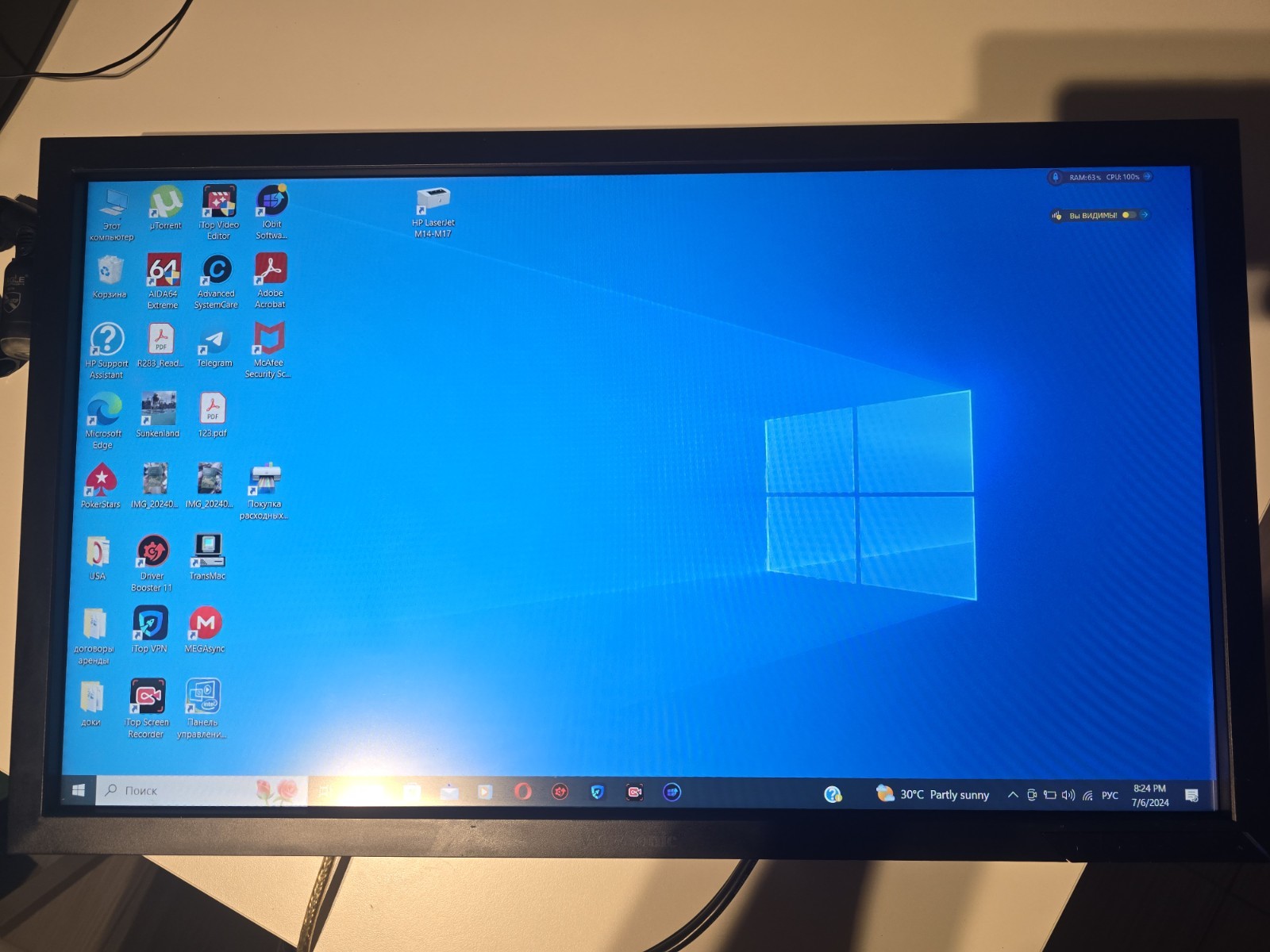 ViewSonic Full HD 1080p Monitor VG2239M-Led 22