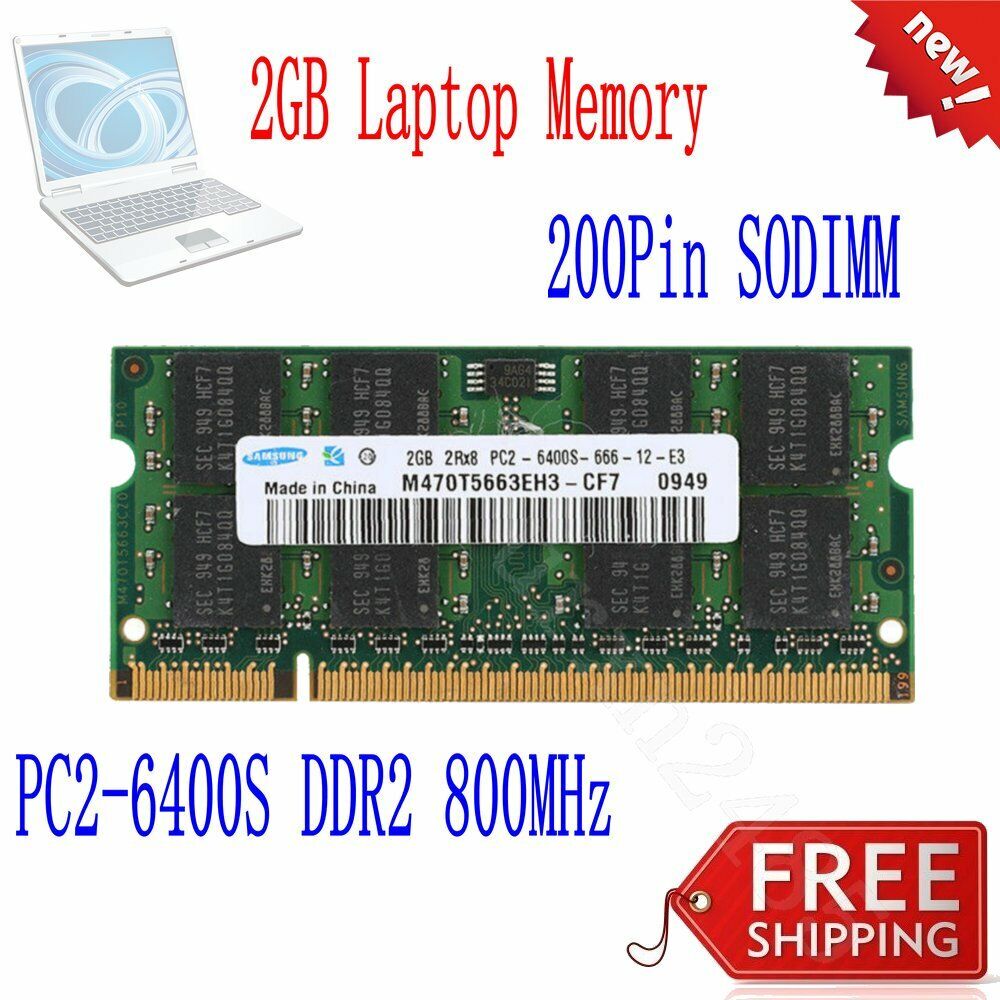 2GB Module HP Compaq 6710s 6715b 6715s 6720s 6720t 6730b 6730s 6735b DDR2 Memory