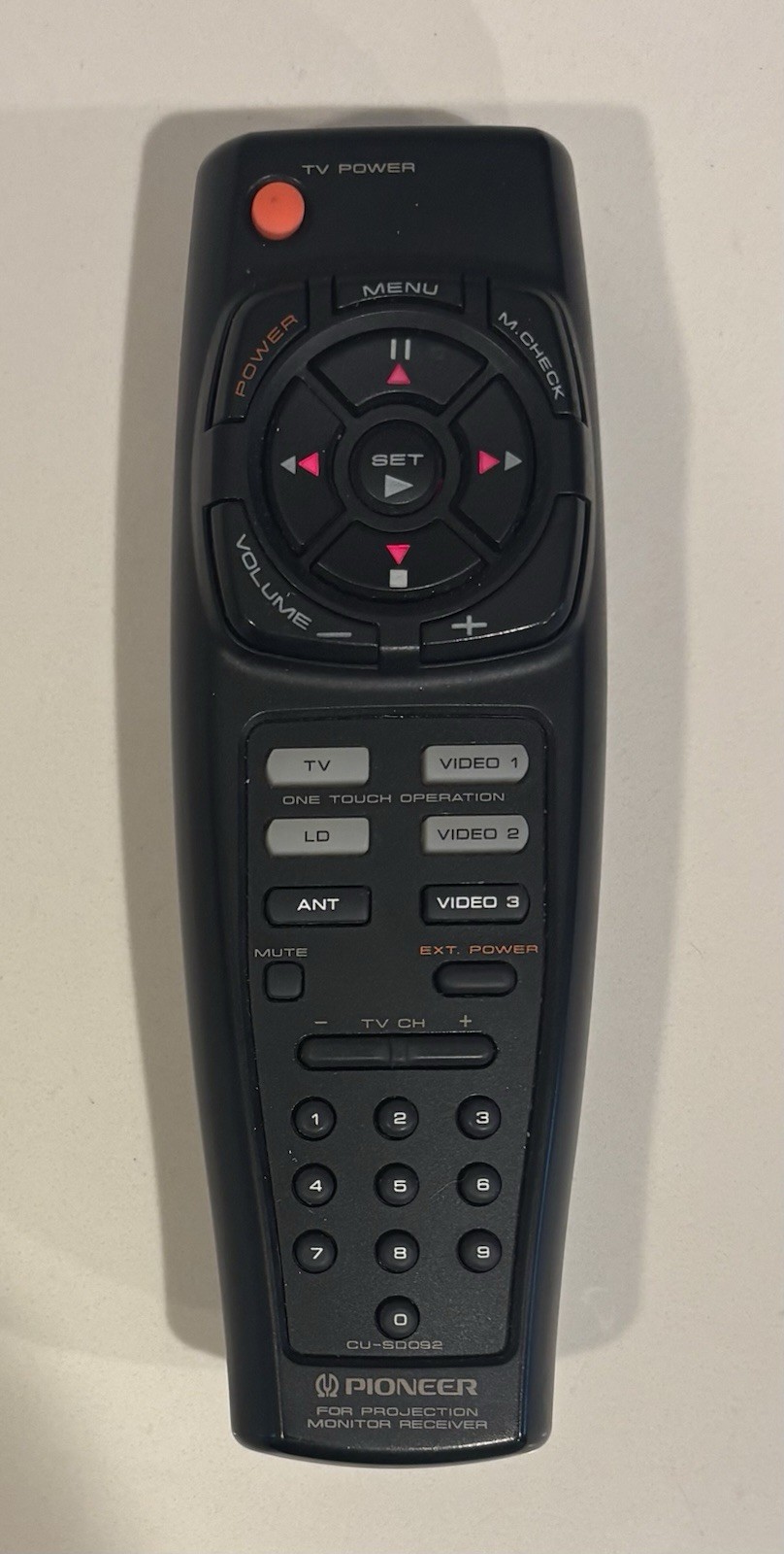 Pioneer Remote CU-S0092 For Projection Monitor Receiver OEM Original Read* Pioneer Remote CU-S0092 For Projection Monitor Receiver OEM Original Read*