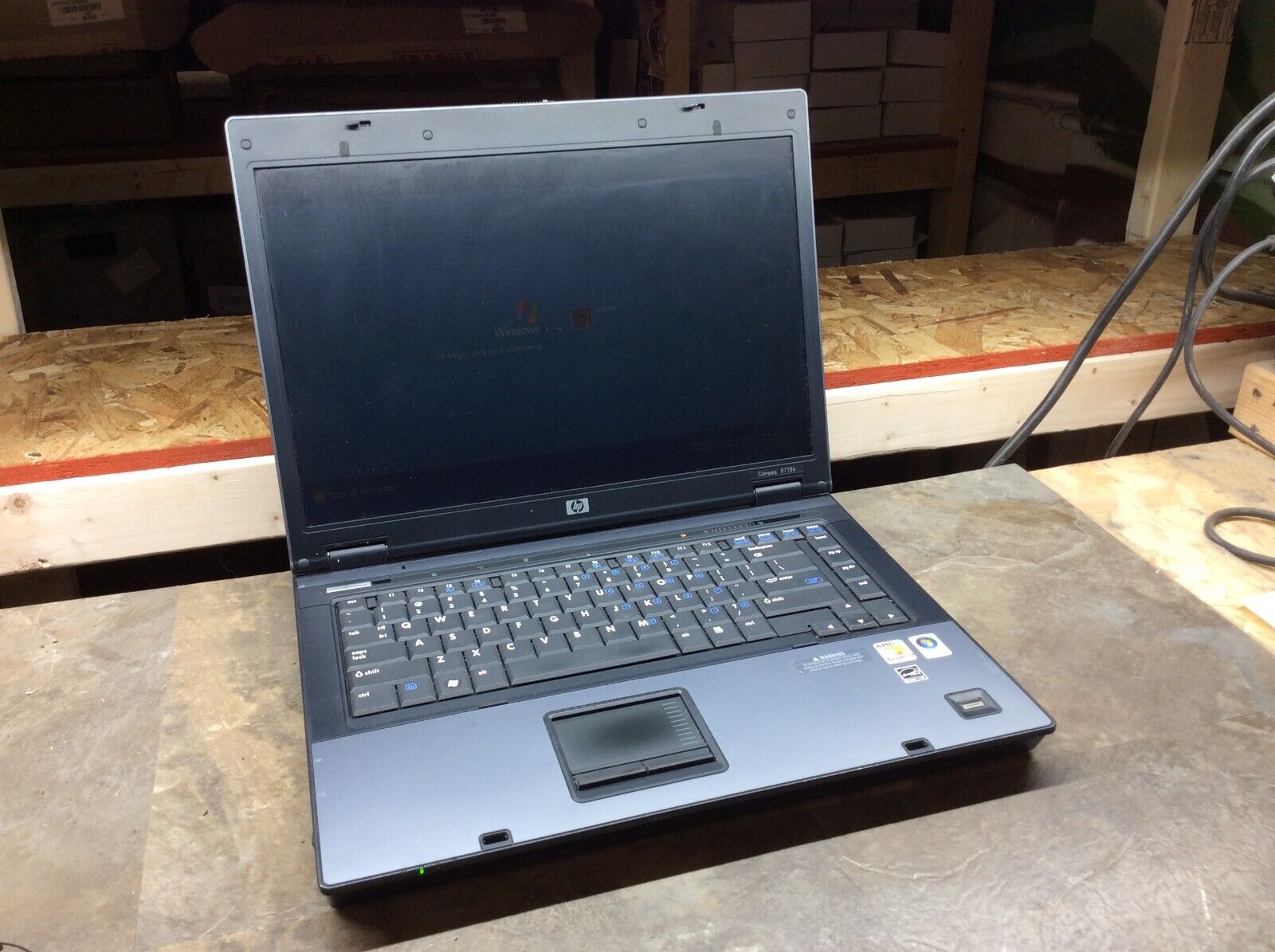 HP 6715B Laptop / Windows XP / DVD / CDRW / 160GB / 2GB / VINTAGE / TESTED