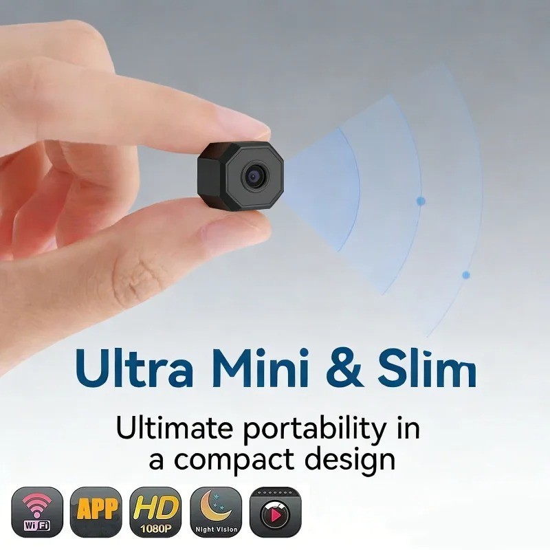 4K Wireless Mini Security Camera WiFi Night Vision Motion Detection Home Camera