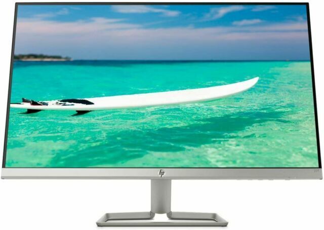 HP 27f 27 inch Widescreen LED Monitor, Natural Silver, Almost brand new