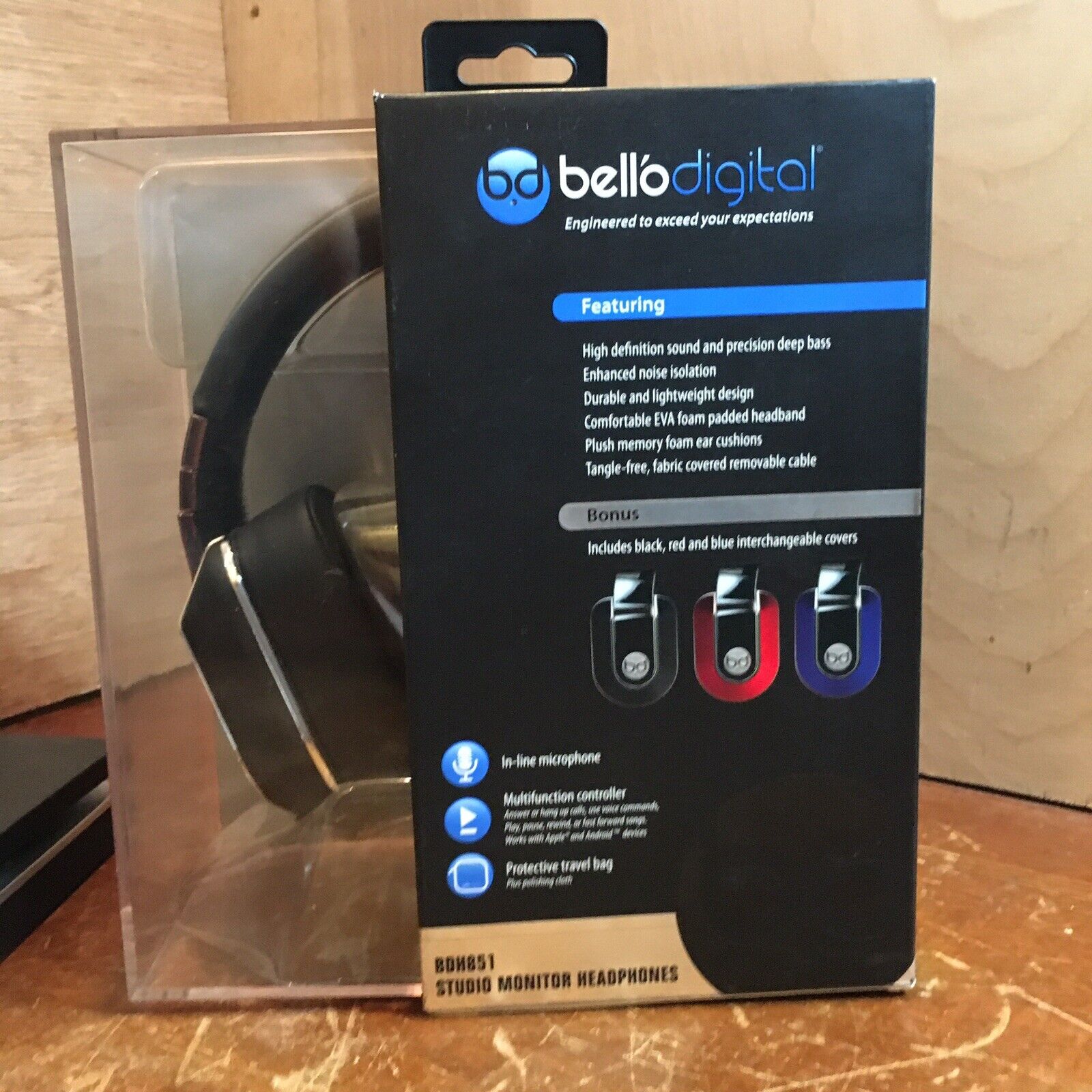 🎧Bell'O Digital BDH851BRB High Performance StUdio Monitor Headphones