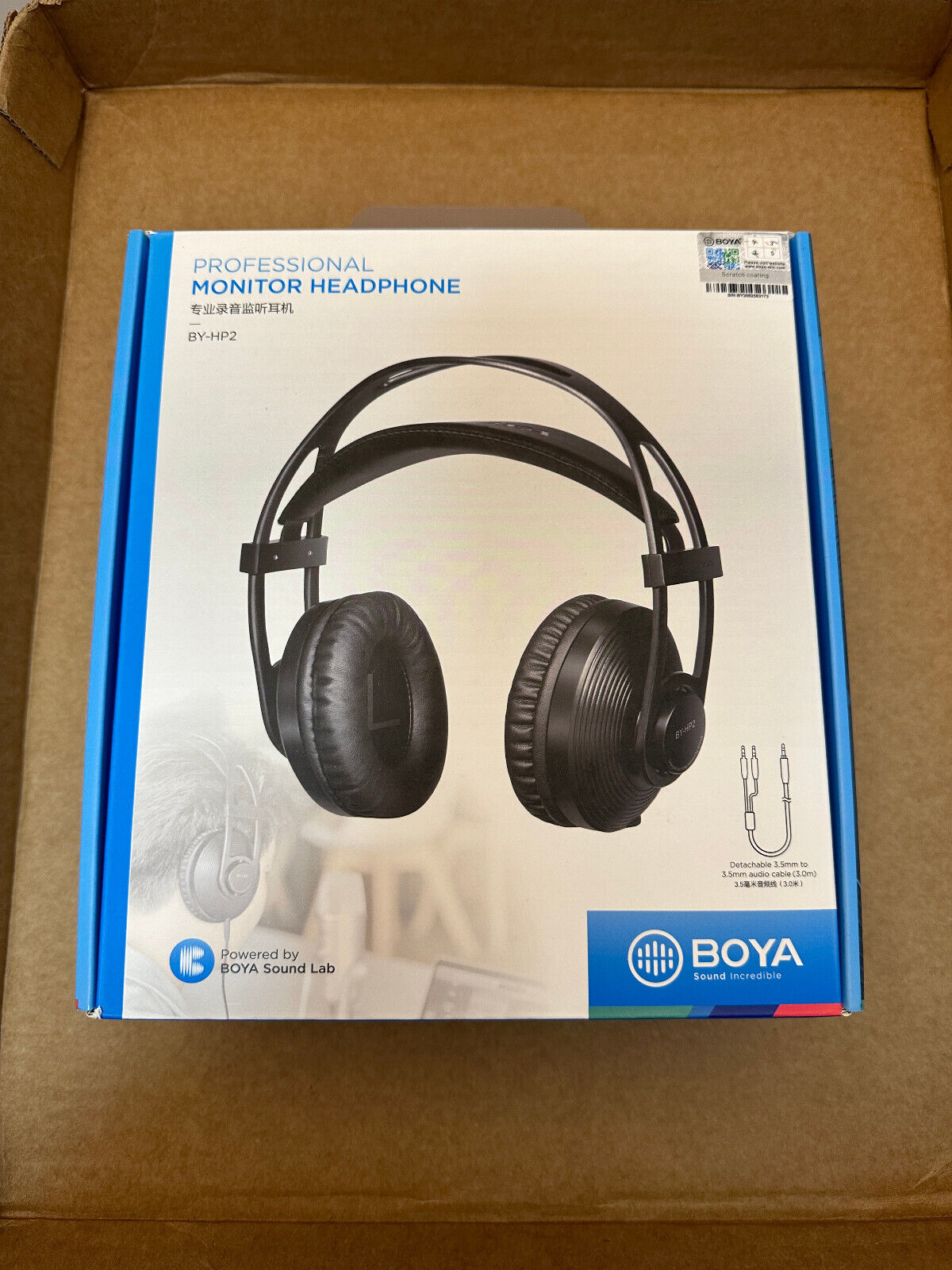 *New* Boya BY-HP2 Professional Monitor Headphone